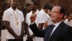 صور استقبال الرئيس اللفرنسي فرونسوا هولاند لمنتخب كرة السلة