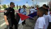 2015/3/13 أطفال فلسطينيون يتصدون لمراثون الاحتلال التهويدي للمدينة المقدسة