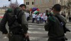 2015/3/13 أطفال فلسطينيون يتصدون لمراثون الاحتلال التهويدي للمدينة المقدسة
