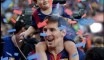 احتفال ‫#‏برشلونة‬ بالدوري الإسباني ووداع ‫#‏تشافي‬ 